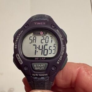 Timex Ironman Digital Watch in Dark Purple